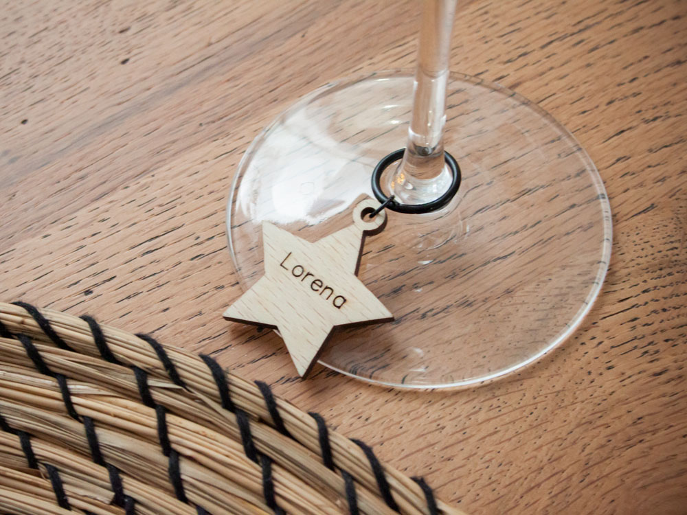 marca-copas-navideño-forma-estrella